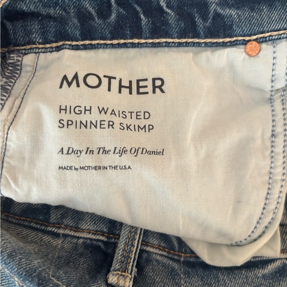 MOTHER Blue Flare Wide Leg Jeans - Picture 6 of 6